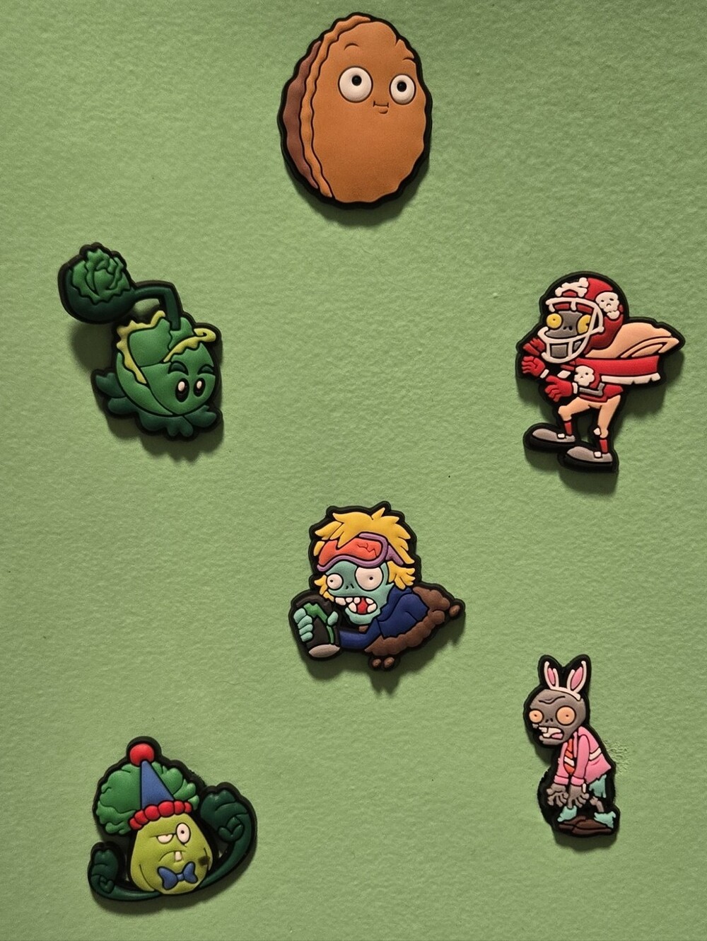 Plants vs Zombies Croc Jibbitz Charms Set of 6